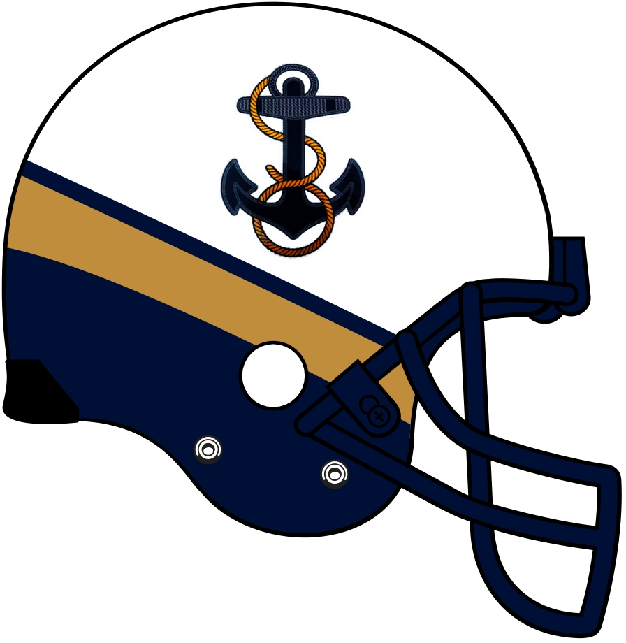 Navy Midshipmen 2012-Pres Helmet Logo t shirts DIY iron ons